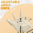 thumbnail image 3 of Ainfox Foldable Portable Rocking Camping Chairs with Footrest, Cup Holder, Pillow, Khaki, 3 of 12