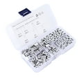 thumbnail image 3 of ANGGREK Crimping Loop Sleeve Assortment Kit,Line End Crimping Loop Sleeve,180pcs Crimping Loop Sleeve Kit 6‑Size Aluminum Double Barrel Ferrule Universal For Wire Rope Cable Line End, 3 of 8