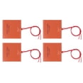 thumbnail image 2 of Silicone Heater Mat, 40W Multifunctional 4Pcs Silicone Rubber Heating Pad  for Industrial Equipment Pipelines Storage Tanks, 2 of 7