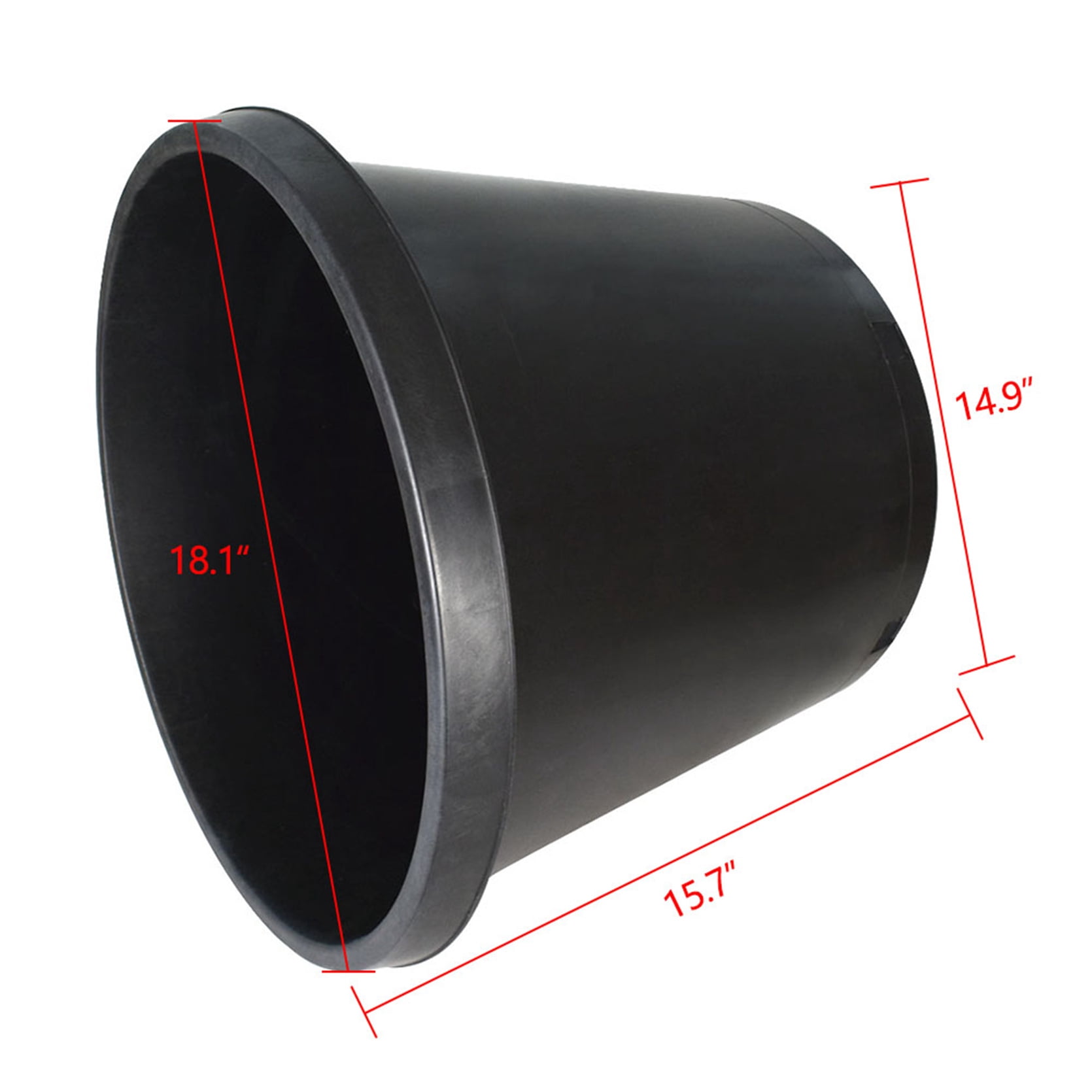 netuera Premium black plastic nursery plant container garden planter pots