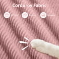 thumbnail image 4 of L-Shaped Modular Sofa, No Assembly, Ergonomic Design, Pet-Friendly Luxury Corduroy Fabric, Extra-Wide Curved Armrests, 32D High-Resilience Sponge, for Living Rooms Bedroom, Pink, 4 of 9