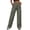 Army Green, variant on Eddoyee Womens High Waist Cargo Wide Leg Denim Pants Stretch Casual Jeans S-XXL