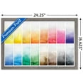 thumbnail image 3 of Bold Color - Watercolor Swatches Wall Poster, 14.725" x 22.375", Framed, 3 of 5