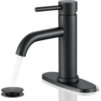 Black Bathroom Faucet, Single Hole Bathroom Faucet, Single Handle Faucet for Bathroom Sink, Vanit