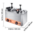 thumbnail image 2 of KFFKFF 2.3x2 Qt Electric Cheese Dispenser with Pump Commercial Hot Fudge Warmer, 2 of 9