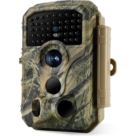 Trail Camera Game Hunting Cam 32MP Image 1296P Time Lapse Motion Activated Night Vision for Outdoor Security Wildlife Watching Obervation