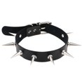 thumbnail image 1 of Gargantilla de cuero de PU vintage con collar de pinchos unisex FleinngHoz JD710495408, 1 of 7