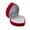 Red, variant on SPRING PARK Exquisite Flocking Heart Shape Ring Box for Gift Ceremony Wedding Jewelry Box