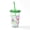 Green, variant on CafePress - Peppa Pig: Splish Splash - 16 Ounce Classic Clear Insulated Double Wall Tumbler Cup with Lid Straw , Reusable
