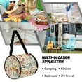 thumbnail image 5 of ZIATUBLE Floral Toilet Paper Storage Holder Dustproof Travel Hanging Tissue Box Reusable Paper Dust Cover Case Lightweight Camping Toilet Paper Pack for Easy Storage and Carrying, 5 of 7