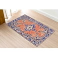 thumbnail image 5 of Orange Rug, Medallion Rug, Ethnic Pattern Rug, Luxury Rug, Turkish Rug, Popular Rug, Entry Rug, Runner Rug, Non-Slip Carpet, Living Room Rug, 3.3'x5' - 100x150 cm, 5 of 8