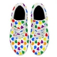thumbnail image 2 of Rainbow Shoes, Unisex Fashion LGBT Sneakers for Men Women White Size 3.5, 2 of 7