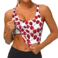 thumbnail image 4 of Lsque Tulips Flowers Printed Women'S Sports Bra, Compression, Moisture Wicking, High-Impact Sports Bra For Women,Supportive sports bra-Small, 4 of 9