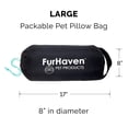 thumbnail image 4 of Cama para perros Furhaven Trail Pup para viajes al aire libre, color aguamarina y gris, grande, 4 of 8