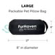 thumbnail image 4 of Cama para perros Furhaven Trail Pup para viajes al aire libre, color aguamarina y gris, grande, 4 of 8