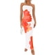 thumbnail image 1 of Vestido largo PRETTYGARDEN ajustado sin tirantes con estampado floral para mujer, 1 of 7