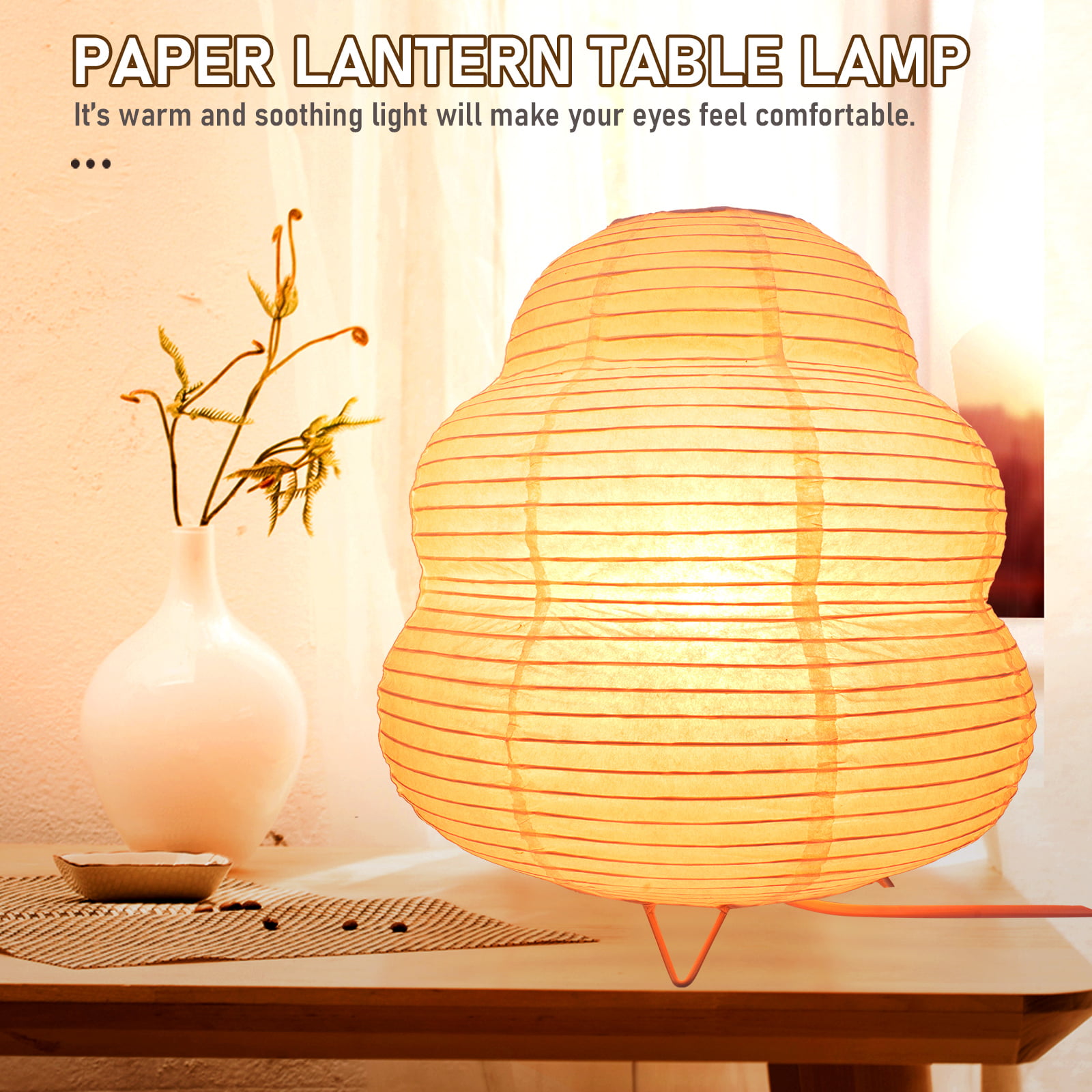 Paper Lamp Rice Paper Floor Lamp Desk Paper Lamp Shade Kids Bedroom Lamp CN  Plug UK Plug Adapter
