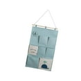thumbnail image 4 of Wall Closet Hanging Bag Wall Hanging Storage Bag Organizer Multifunction Shelves Large Over The Door Storage Pouch for Living Room, Office Green, 4 of 8