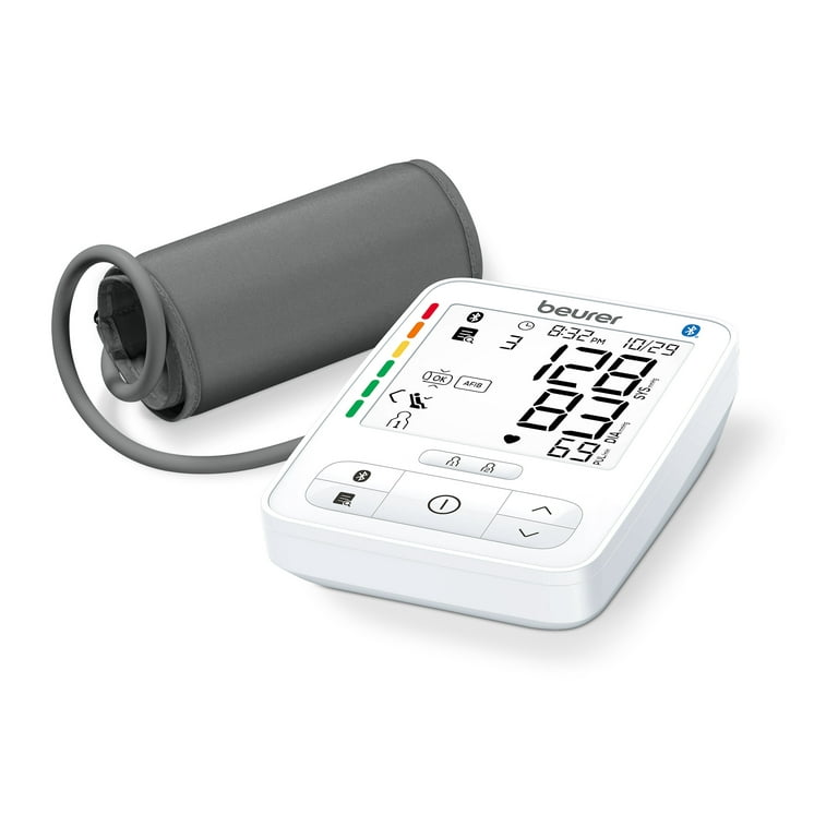 Wireless blood pressure monitor transmits reading to smartphone