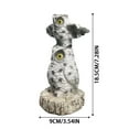 thumbnail image 3 of Handmade Owl Figurine Desktop Decorative Sculpture Unique Animal Statue Collectible Art Piece For Home, 3 of 5