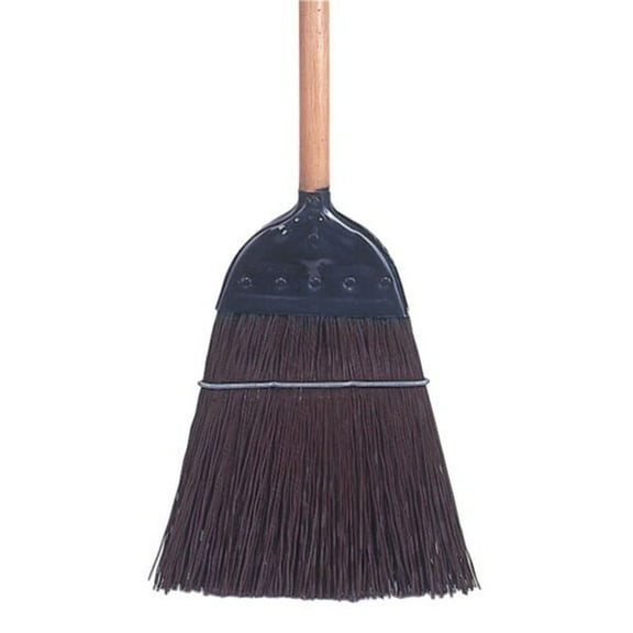 Tough Guy 12 in Sweep Face Corn Broom, Stiff, Natural, Tan 90769