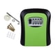 thumbnail image 4 of Caja de seguridad con llave y combinación para montar en la pared, ideal para garaje y jardín. Verde, 4 of 7