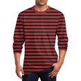 thumbnail image 1 of Men's T Shirt O-Neck Clothing Apparel Outdoor Long Sleeve Print Fashion Designer Vintage 4XL, 1 of 4