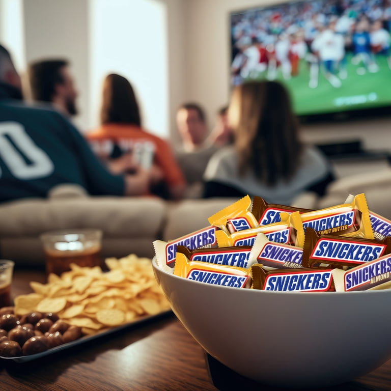 3 pack) Snickers Fun Size Football Chocolate Bars Variety Pack