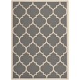 thumbnail image 1 of Safavieh Courtyard Polypropylene Medium Rectangle Rug CY6914-246-6 in Anthracite and Beige, 1 of 1