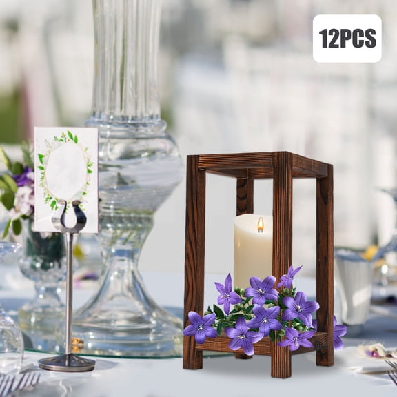 12 Pcs Wooden Wedding Lantern Centerpiece,Farmho e Decor,Country Barn Wedding