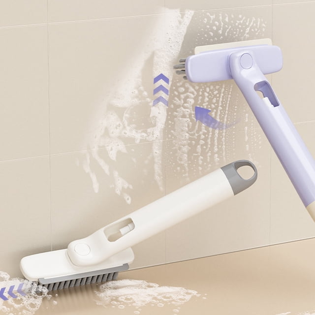 Uuiauoio Multifunctional Rotating Gap Brush,Hard Bristle Gap Cleaning Brush Suitable for Home Use, Kitchen, Bathroom, Windows,Reusable
