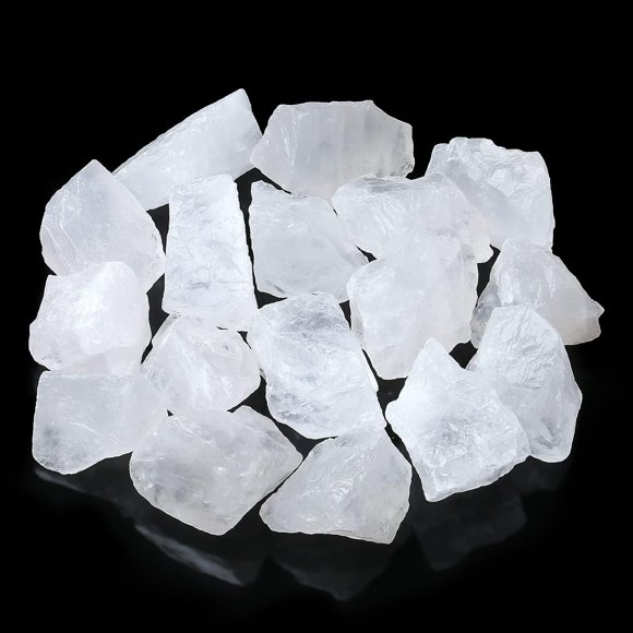 GFDYREE Natural Clear Quartz Raw Crystals Bulk Healing Crystal Stones 1" Raw Rough Gemstones Rocks for Tumbling Polishing Cutting Reiki Witch Quartz Crystals
