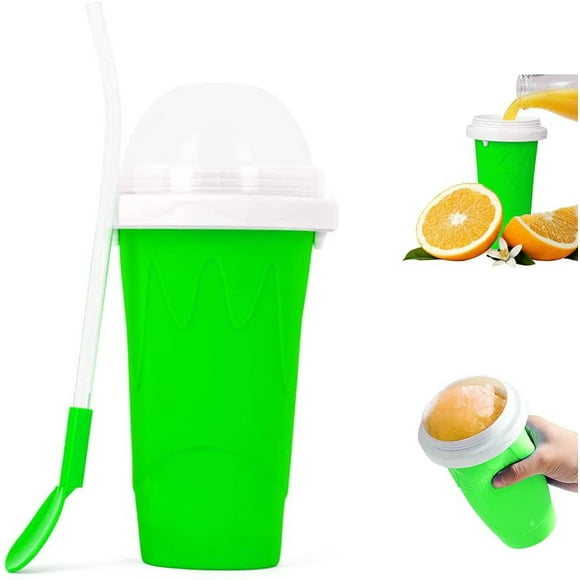 Slushie Cup, Magic Quick Frozen Smoothies Cup Cooling Cup Double Layer Squeeze Cup Slushy Maker, Homemade Ice Cream Maker Diy It For Children And Family