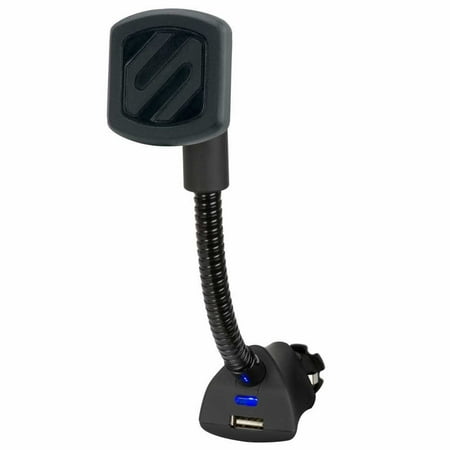 Scosche MAG12VSD - MagicMount Magnetic Power Socket Mount with USB Charging Port for Mobile Devices