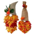 thumbnail image 3 of WAITLOVER Decoración navideña con forma de sombrero bajo, guirnalda de puerta, decoración colgante de hoja de arce estacional, 3 of 6