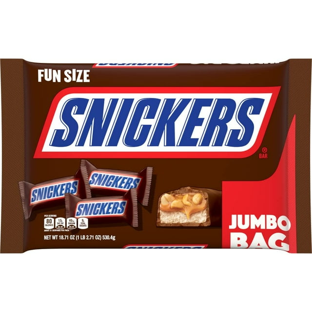 Original, Peanut Butter & Almond Fun Size Milk Chocolate Candy Bars Variety Assortment, Party Size