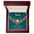 thumbnail image 1 of Pour les Soins Infatigables Infirmière Soignante Appréciation Infini Noeud Collier Message Carte, 1 of 7