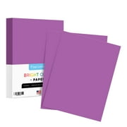 Angle View: 8.5 x 11" Violet Color Paper Smooth, for School, Office & Home Supplies, Holiday Crafting, Arts & Crafts | Acid & Lignin Free | Regular 20lb Paper - 100 Sheets