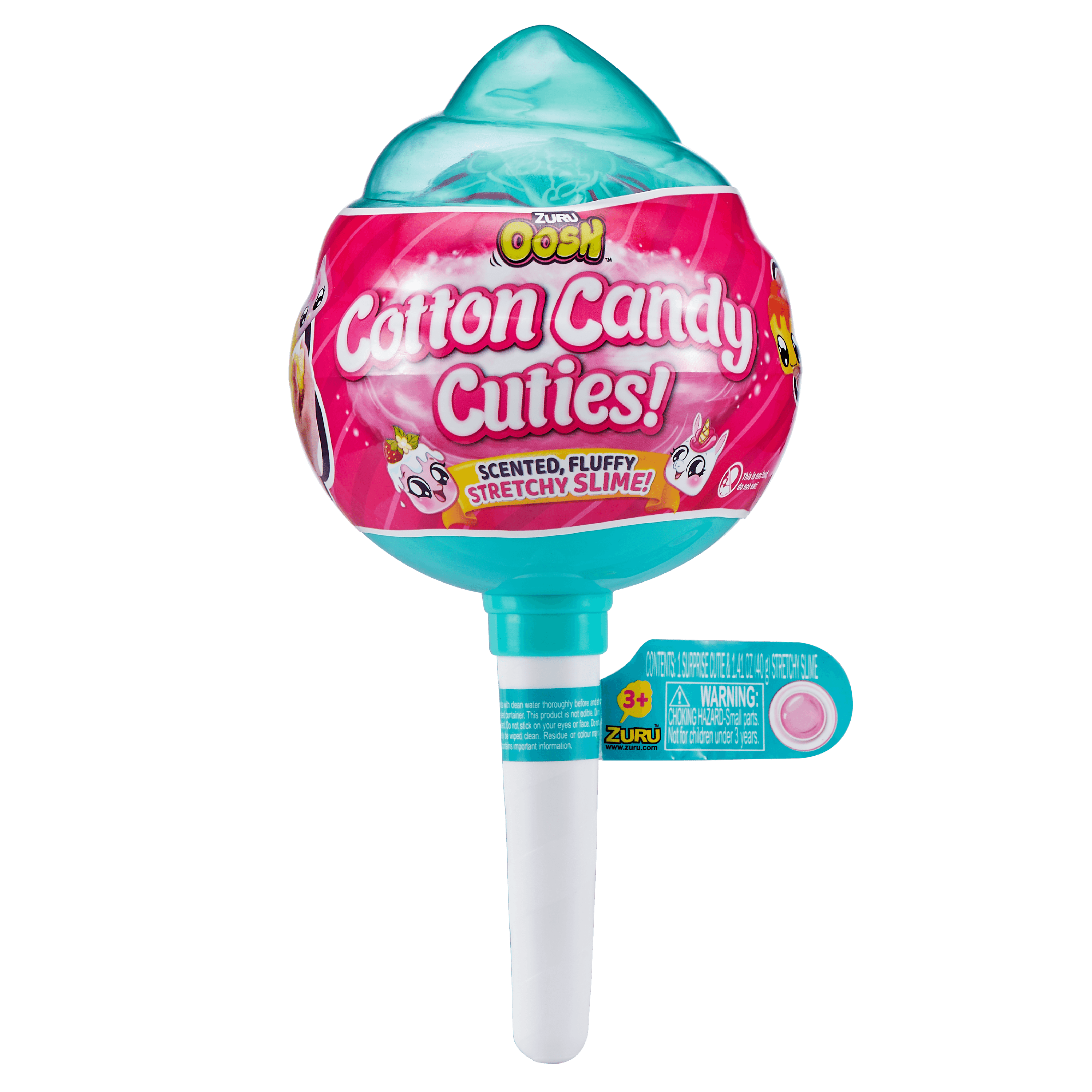 Oosh Cotton Candy Cuties With Scented Fluffy Slime A Cute Slow Rise Characters Inside Colors May Vary Walmart Com Walmart Com