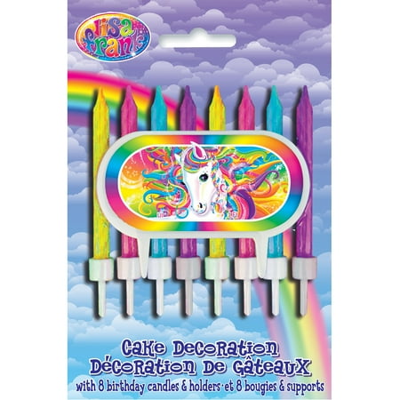 Unique 47289 Majesty By Lisa Frank Cake With Birthday Candle 44