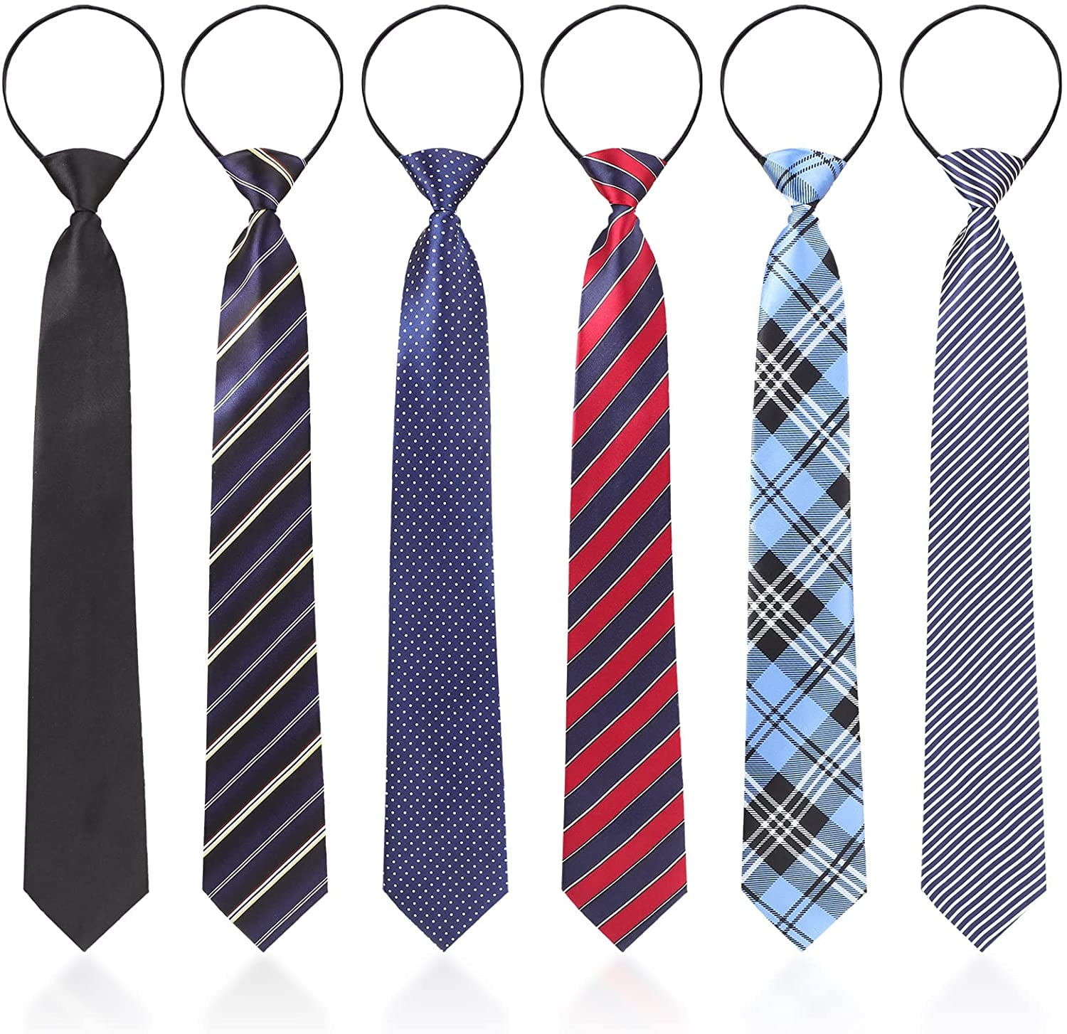 Boys Necktie Tie Pre-tied for Kids Graduation School Uniforms 