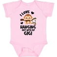 thumbnail image 3 of Inktastic Monkey I Love Hanging out with My Gigi Boys or Girls Baby Bodysuit, 3 of 5