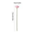 thumbnail image 3 of weibbin Artificial Lotus Flower Spring Summer Decor Realistic One Stem Fake Lotus For Living Room Pond Decoration 28.34x3.93in, 3 of 6