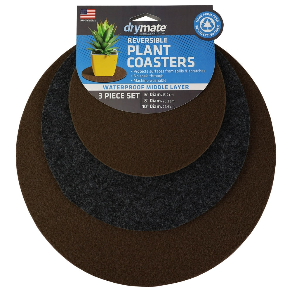 3 Pc Plant Coaster 6,8,10
