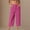 Hot Pink, variant on Women Pants Straight Leg Baggy Pants Capri Slacks Women Casual Comfy Work Pants Women Fashion