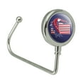 thumbnail image 2 of Patriotic Red White And Blue American Bald Eagle Over USA Flag Purse Bag Hanger Holder Hook, 2 of 4