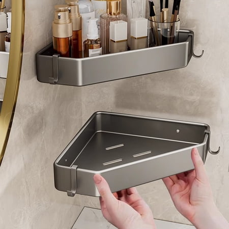 Shower Caddy with Hooks Corner Shower Shelves for Bathroom Organizers and Storage Rack Holder