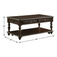 thumbnail image 4 of Koy 48 in. Espresso Rectangular Wood Coffee Table with Lift-Top on Casters, 4 of 6