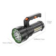 thumbnail image 3 of Hxlamzoo Nine Lights In One Brightest Outdoor Flashlight 100000 Lumens LED Flashlight 9pcs LED Light Rechargeable Powerful Torch Long Throw Up To 500 Meters, 3 of 9