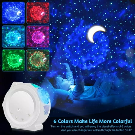 

RTR Galaxy Starry Sky Star Moon Cloud Projector Night Light Starry Ocean Baby Lamp